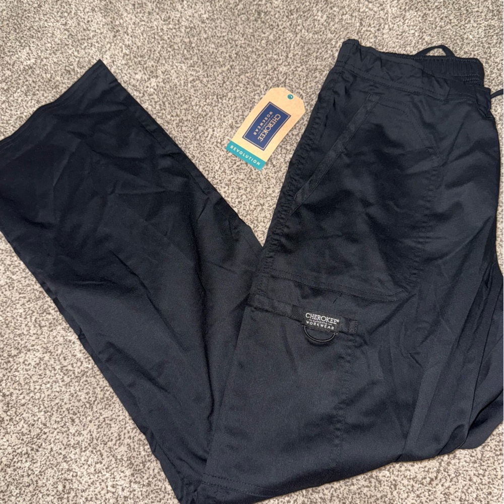 Cherokee Workwear Black Scrub Pants Size Small